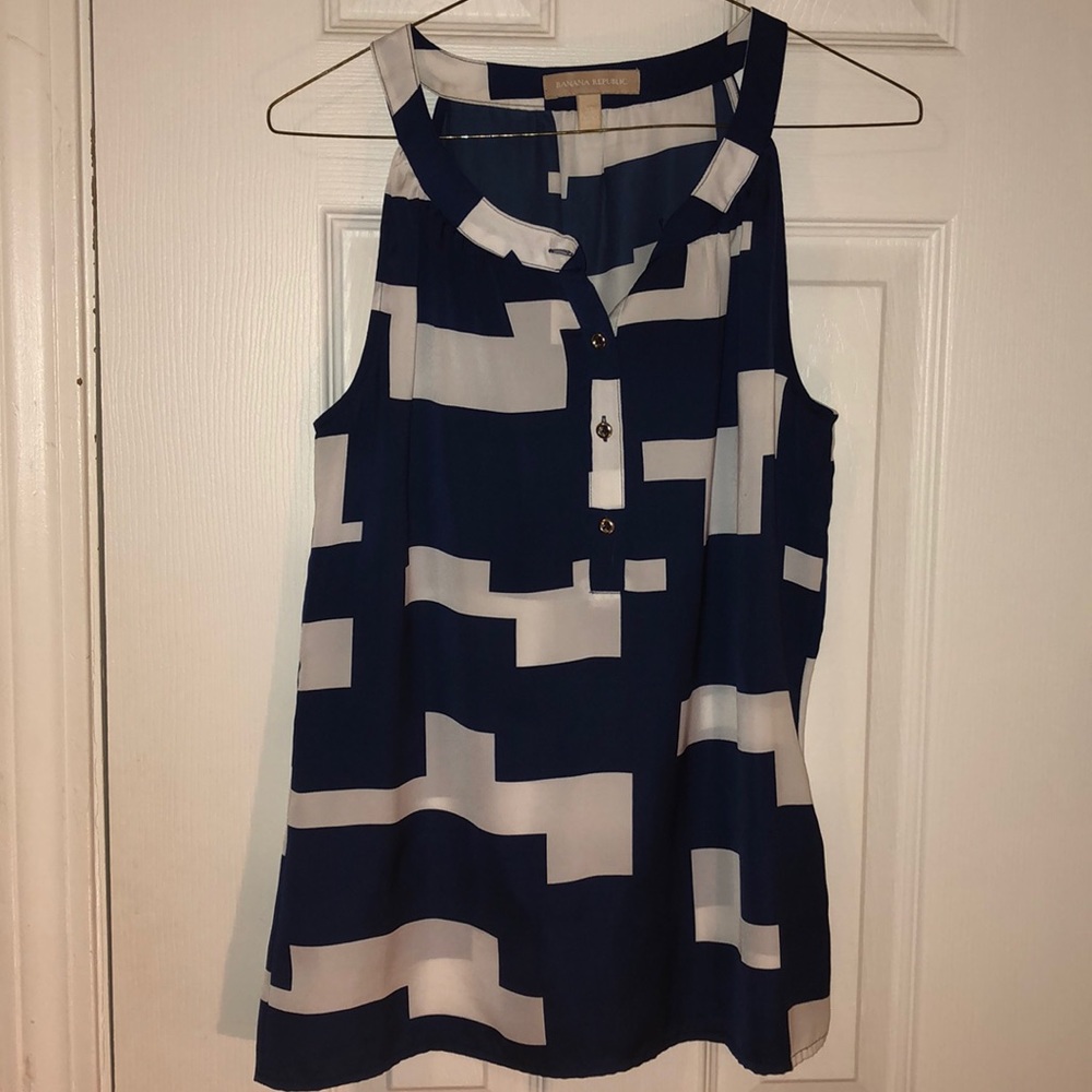 Dark blue - white top Banana Republic